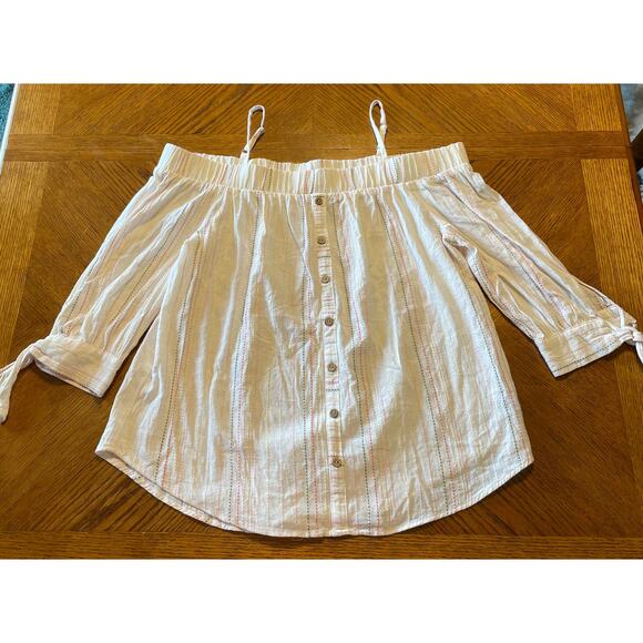 IZ Byer 100% Cotton Size Large Adjustable Shoulder Straps & Off the Shoulder - Picture 1 of 4